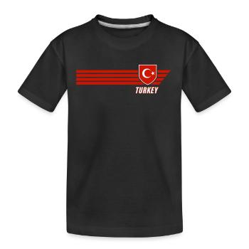 Turquie Ay-Yildizlilar Football Fan Jersey - T-shirt bio Premium Enfant - noir - Devant