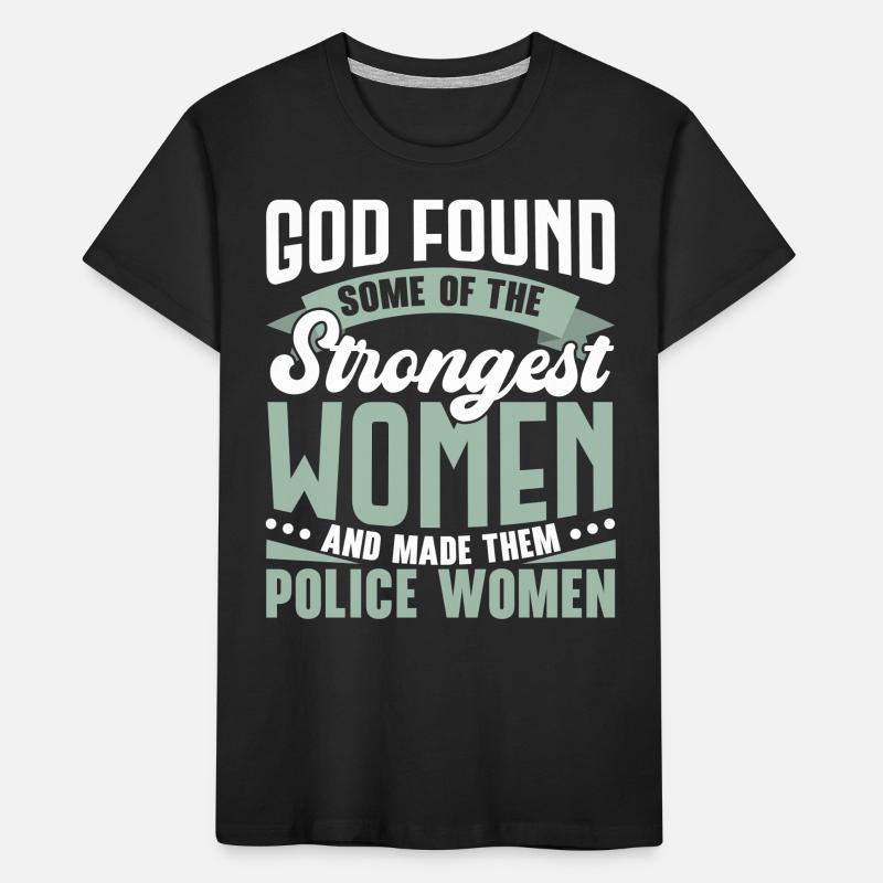 Ich bin ein Polizist und eine Ehefrau Polizei Poli Kinder Premium Bio T-Shirt