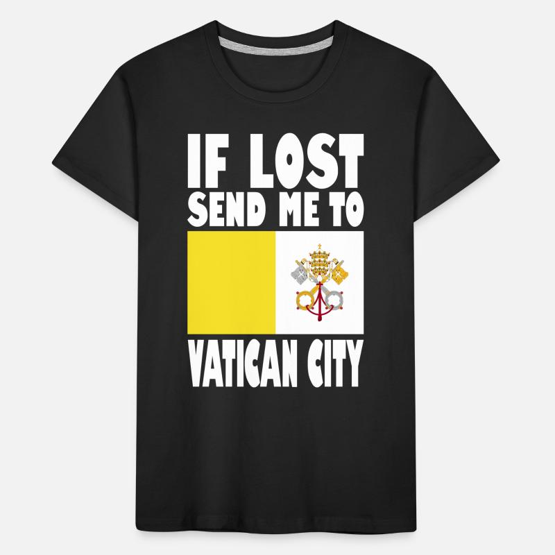 Drapeau de la Cité du Vatican T-shirt bio Premium Enfant
