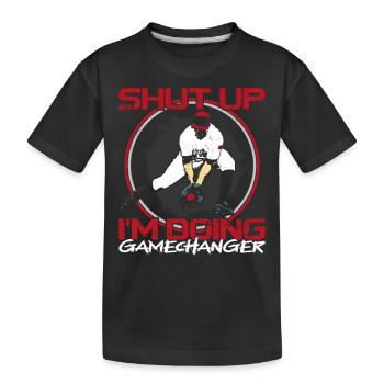 Baseball Fan Vintage Shut Up I'm - Kinder Premium Bio T-Shirt - Schwarz - Vorne