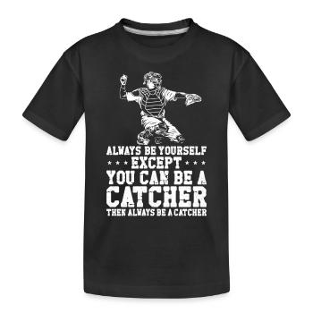 Baseball Fan Catcher Vintage - T-shirt bio Premium Enfant - noir - Devant