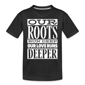 Arbre généalogique, nos racines vont plus loin - T-shirt bio Premium Enfant - noir - Devant