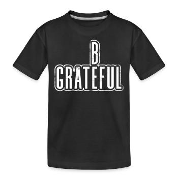 Soyez reconnaissant - T-shirt bio Premium Enfant - noir - Devant