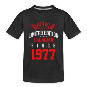 1977 limited edition - Kinder Premium Bio T-Shirt - Schwarz - Vorne