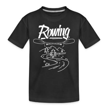 Aviron Aviron Aviron Bateau Aviron - T-shirt bio Premium Enfant - noir - Devant