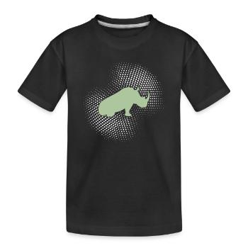 Rhinoceros - Kids' Premium Organic T-Shirt - black - Front