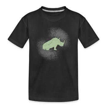 Nashorn - Kinder Premium Bio T-Shirt - Schwarz - Vorne