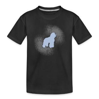 Caniche - T-shirt bio Premium Enfant - noir - Devant