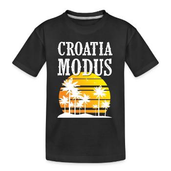 Mode Croatie - T-shirt bio Premium Enfant - noir - Devant