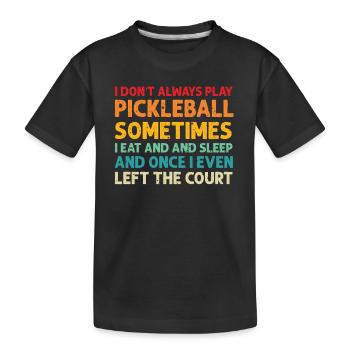 Amateurs de pickleball Drôle de pickleball - T-shirt bio Premium Enfant - noir - Devant