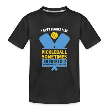Amateurs de pickleball Drôle de pickleball - T-shirt bio Premium Enfant - noir - Devant