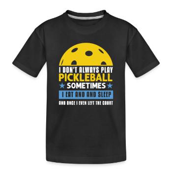 Amateurs de pickleball Drôle de pickleball - T-shirt bio Premium Enfant - noir - Devant