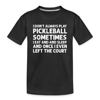 Amateurs de pickleball Drôle de pickleball - T-shirt bio Premium Enfant - noir - Devant
