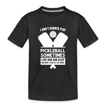 Amateurs de pickleball Drôle de pickleball - T-shirt bio Premium Enfant - noir - Devant