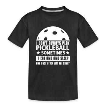Amateurs de pickleball Drôle de pickleball - T-shirt bio Premium Enfant - noir - Devant