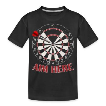 Joueur de fléchettes masculin Score Old Man Hundred - T-shirt bio Premium Enfant - noir - Devant