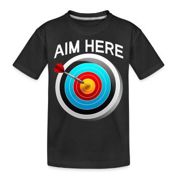 Joueur de fléchettes masculin Score Old Man Hundred - T-shirt bio Premium Enfant - noir - Devant