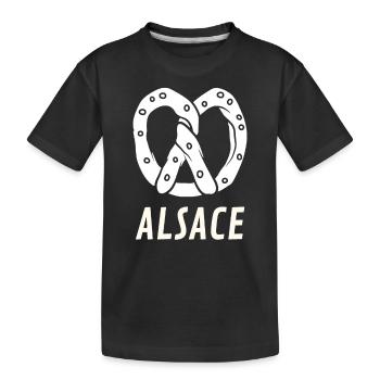 ALSACE BRETZEL - T-shirt bio Premium Enfant - noir - Devant