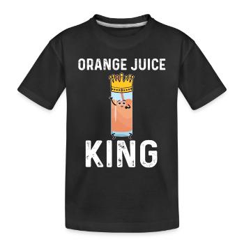 Jus d’orange King - T-shirt bio Premium Enfant - noir - Devant