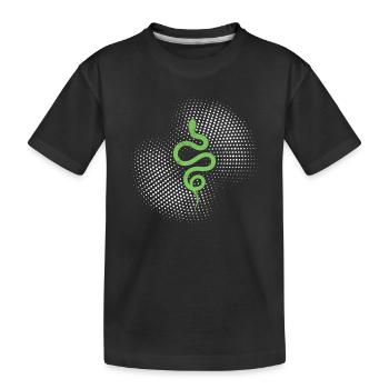 Snake - Kids' Premium Organic T-Shirt - black - Front