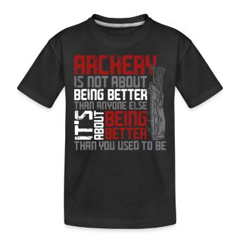Arc Archer Archer Vintage Archer - T-shirt bio Premium Enfant - noir - Devant