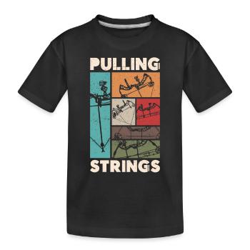 Archery Bow Archer Vintage Retro - Kinder Premium Bio T-Shirt - Schwarz - Vorne