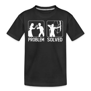 Archery Bow Archer Wife Husband - Kinder Premium Bio T-Shirt - Schwarz - Vorne