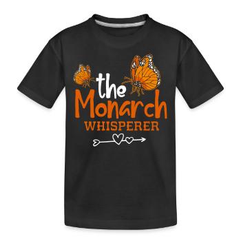Papillon monarque - T-shirt bio Premium Enfant - noir - Devant