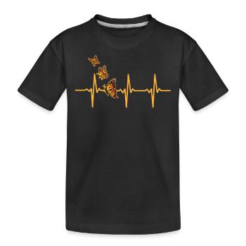 Papillon monarque - T-shirt bio Premium Enfant - noir - Devant