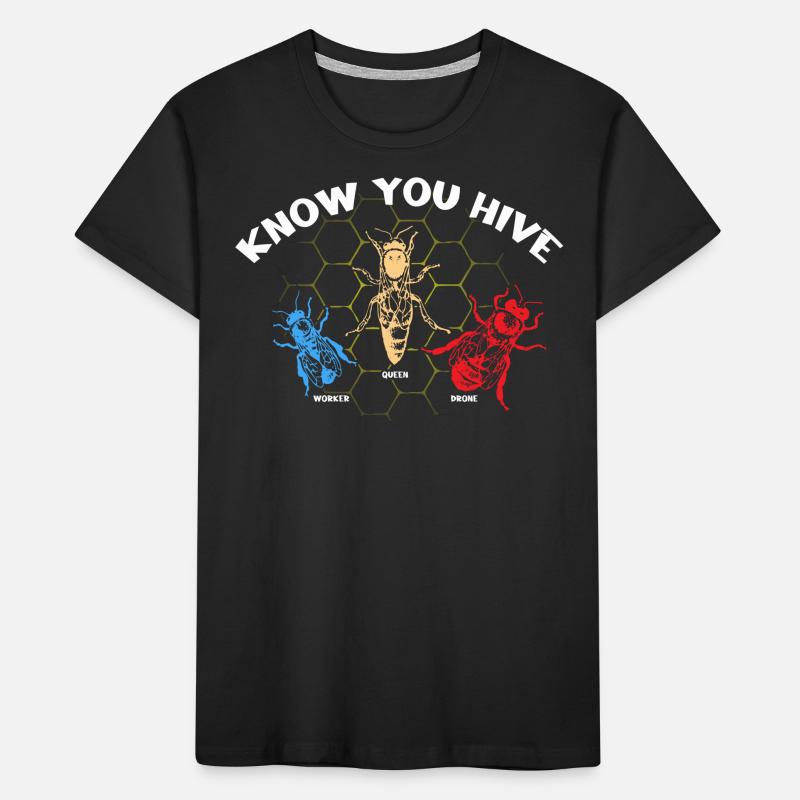 Essential worker, bee, beekeeper, honeycomb Kids' Premium Organic T-Shirt