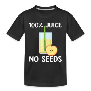 Jus de pomme - T-shirt bio Premium Enfant - noir - Devant