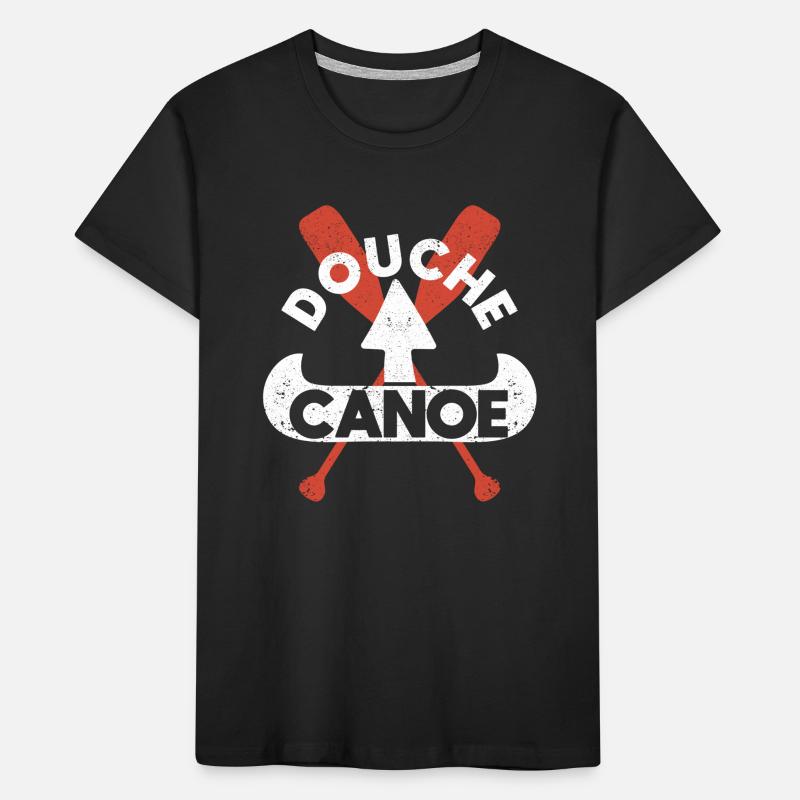 Flèche d’autodérision vers le haut Drôle de canoë T-shirt bio Premium Enfant