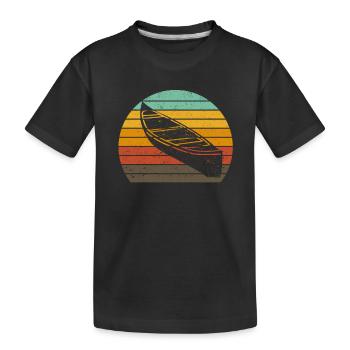 Rétro Kayak Canoë Amateurs Drôle De Kayak - T-shirt bio Premium Enfant - noir - Devant