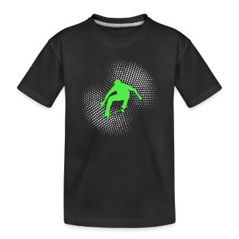 Skateboarding - Kids' Premium Organic T-Shirt - black - Front