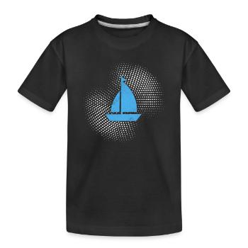 Sail - Kids' Premium Organic T-Shirt - black - Front
