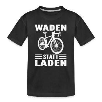 Rennrad Radsport retro Sunset für Rennradfahrer - Kinder Premium Bio T-Shirt - Schwarz - Vorne