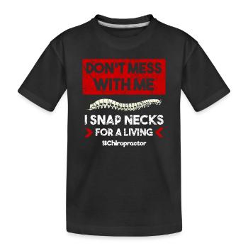 Chiropractor Physiotherapist Profession I Gift - Kids' Premium Organic T-Shirt - black - Front