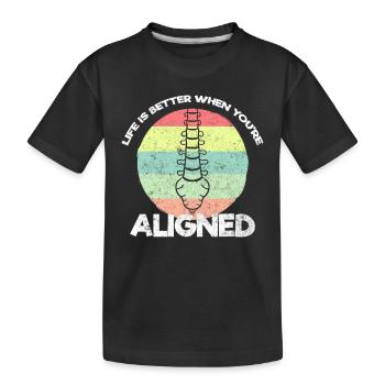 Chiropractor Physiotherapist Gerenkt I Gift - Kids' Premium Organic T-Shirt - black - Front