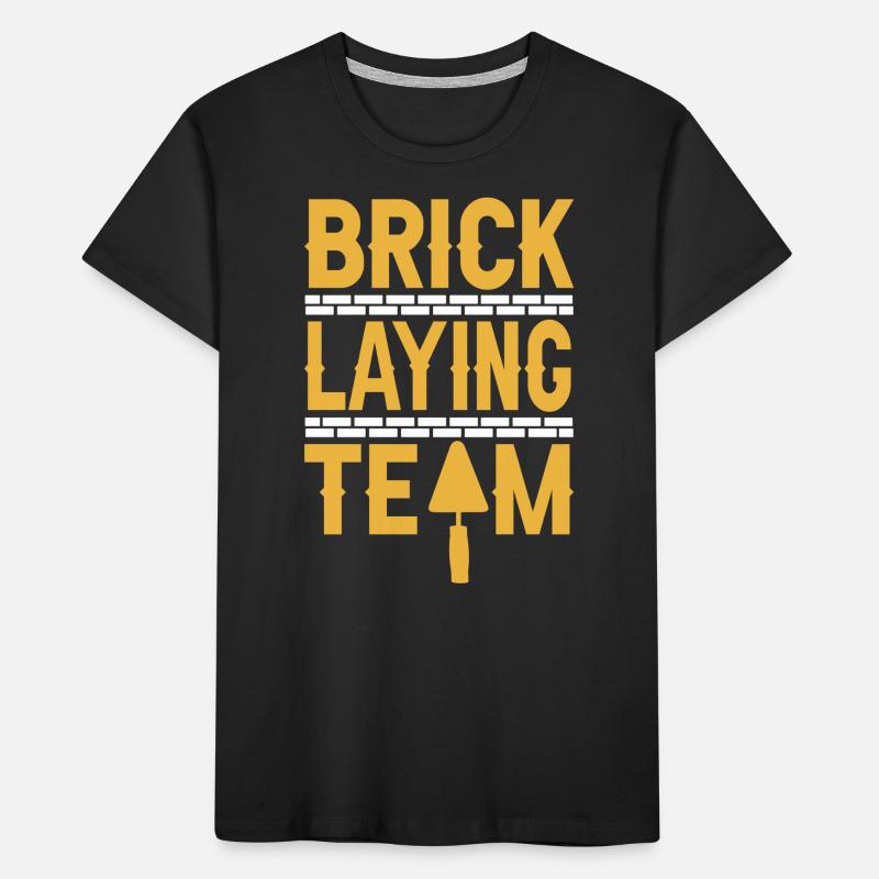 Équipe de maçonnerie Brique Maçonnerie Maçonnerie Maçonnerie T-shirt bio Premium Enfant