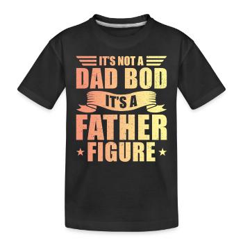Dad Bod father figure - Kinder Premium Bio T-Shirt - Schwarz - Vorne