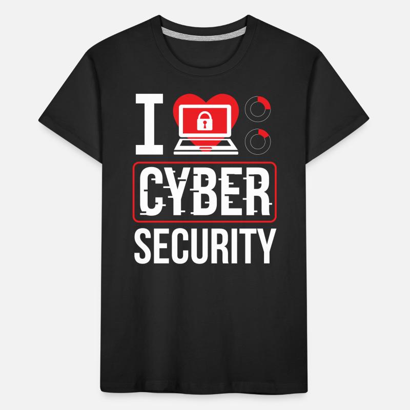 J’adore cybersécurité Hack Hacker SÉCURITÉ INFORMATIQUE T-shirt bio Premium Enfant