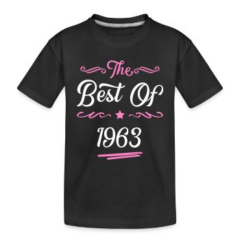 1963 best of - Kids' Premium Organic T-Shirt - black - Front