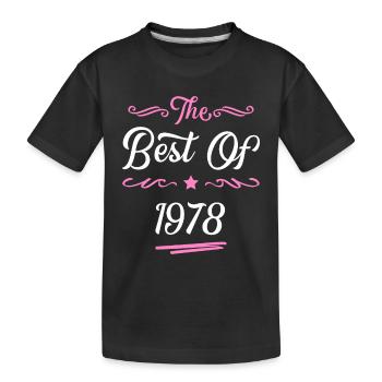 1978 best of - Kids' Premium Organic T-Shirt - black - Front