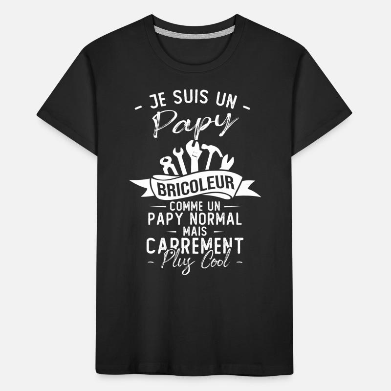 Papy bricoleur comme un papy normal T-shirt bio Premium Enfant