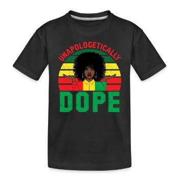 Black History Month Black History American - Kinder Premium Bio T-Shirt - Schwarz - Vorne
