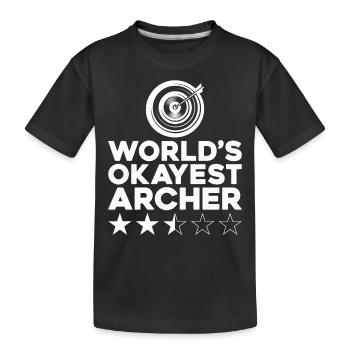 Archery Bow Archer Target World's - T-shirt bio Premium Enfant - noir - Devant
