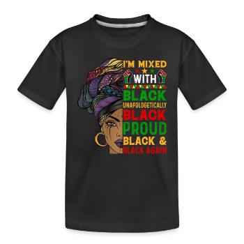 Black History Month Black History American - Kids' Premium Organic T-Shirt - black - Front