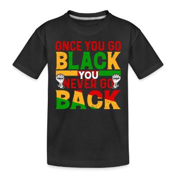 Black History Month Black History American - Kinder Premium Bio T-Shirt - Schwarz - Vorne