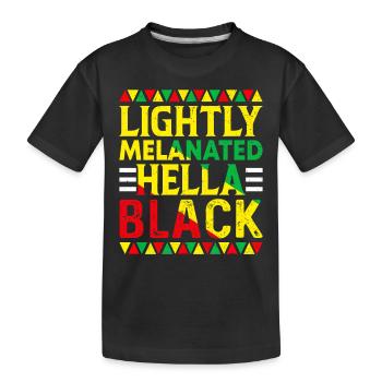 Mois de l’histoire des Noirs Histoire des Noirs Américain - T-shirt bio Premium Enfant - noir - Devant