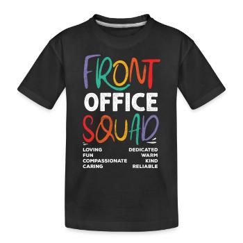 Front Office Cadre - T-shirt bio Premium Enfant - noir - Devant
